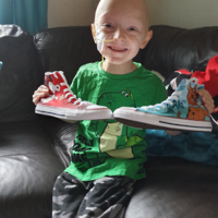 Photo of Seth with his Supershoes