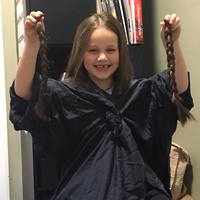 Evie cuts her hair for Supershoes