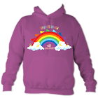 Adult Rainbow Hoodie in Pinky Purple