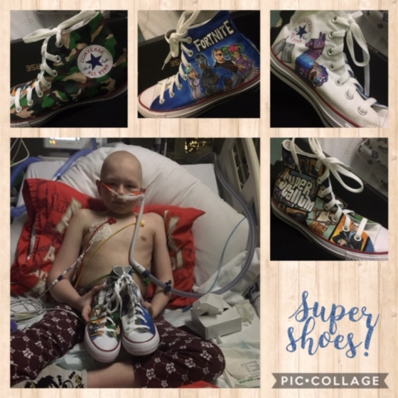 Super Callum with their Supershoes