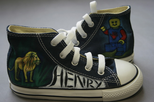 Henry with their Supershoes
