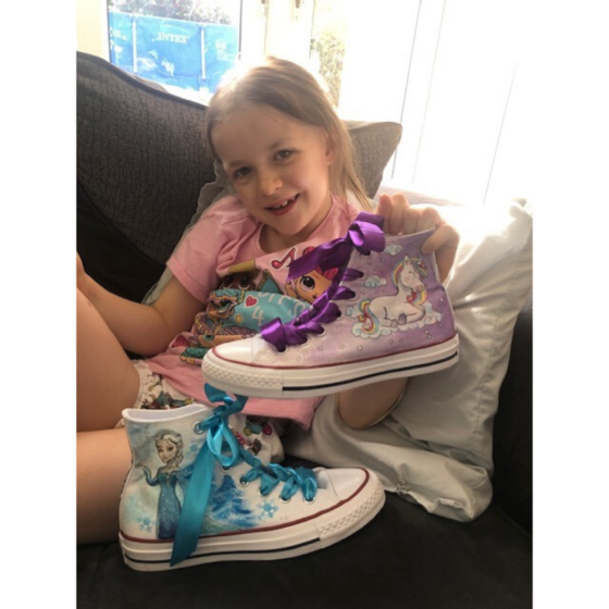 Super Maisy with their Supershoes
