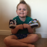 Super Finlay with his Supershoes