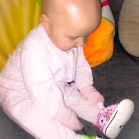 Super Isabella wearing her Supershoes