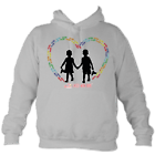 Child's Heart Hoodie in Heather Grey