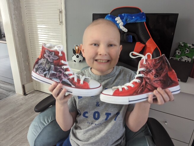 Super Jayden with their Supershoes